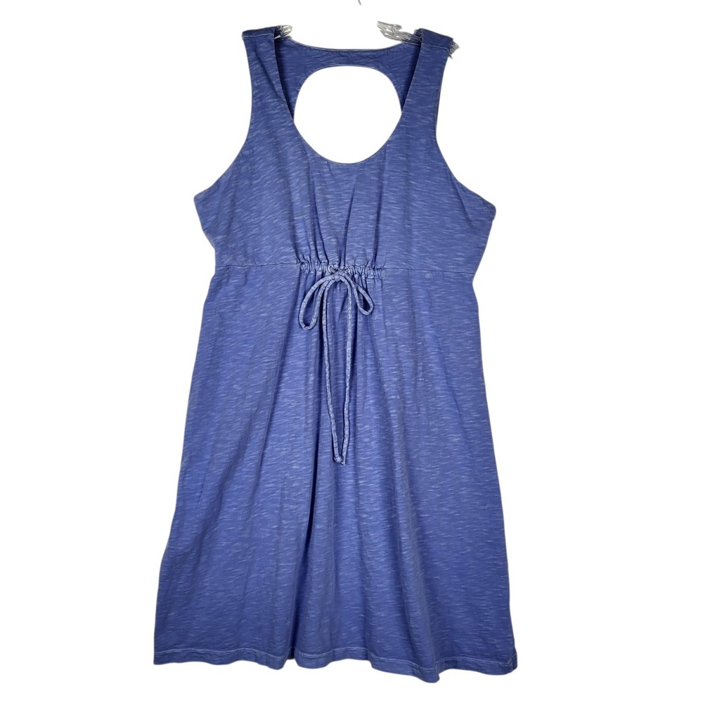 Fresh Produce Dress Women's XL Purple Scoop‎ Back Cinch Waist Eco-Friendly Soft